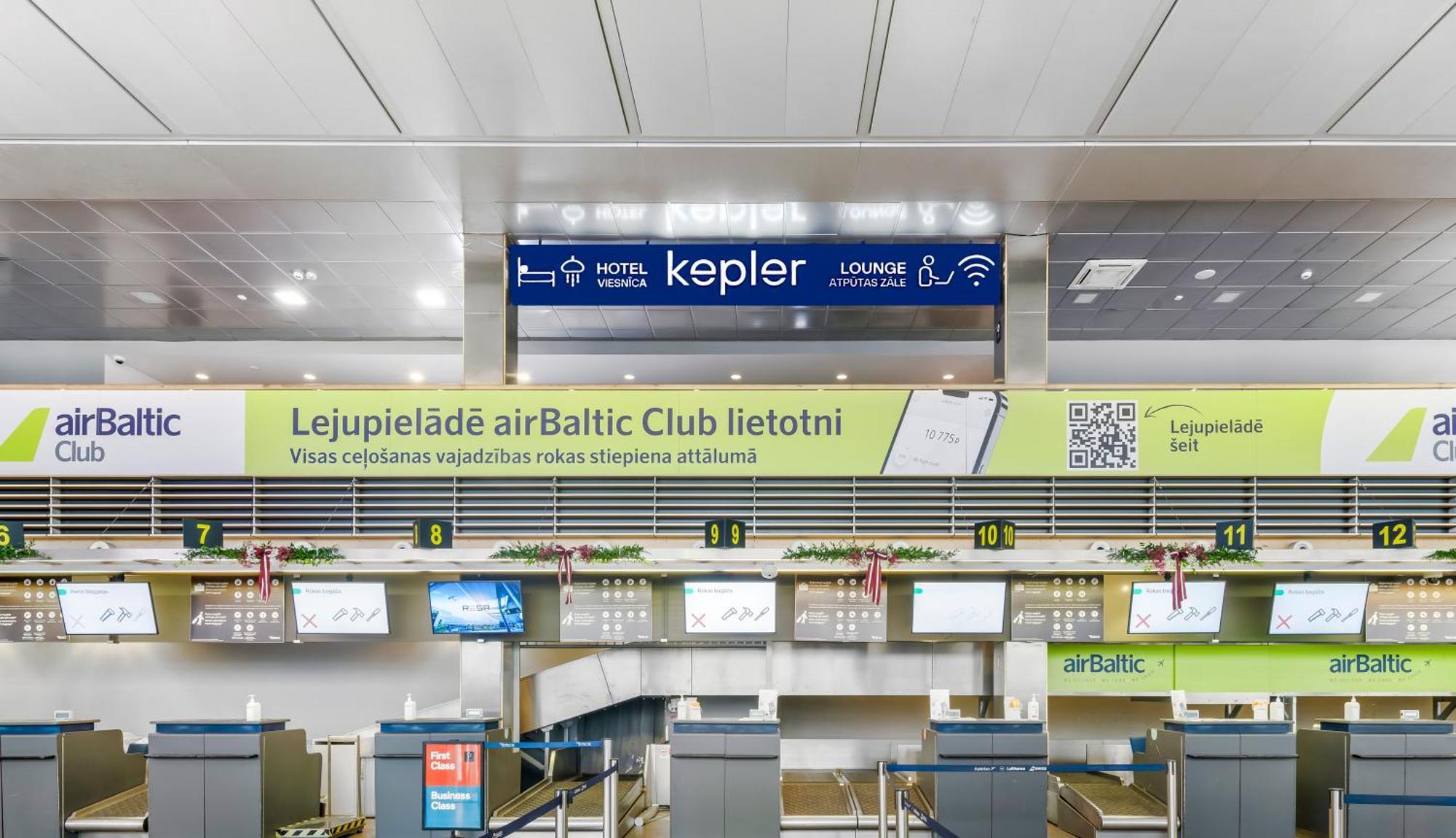 Kepler Club Riga Airport Hotel - Landside Public Area Ieki Eksteriør billede